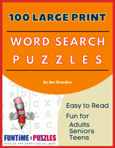 Large Print Word Search Puzzles book cover