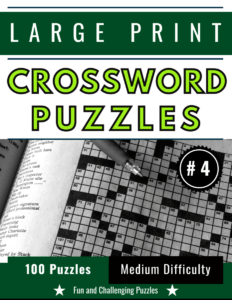 100 Large Print Crosswords Vol 4 Cover