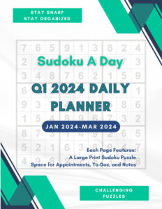 Sudoku A Day 2024 Q1 Planner