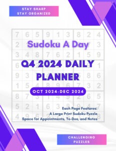 Sudoku A Day 2024 Q4 Planner